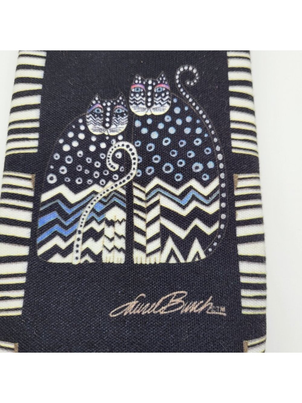Laurel Burch Kitty Cat Magnetic Eyeglasses pouch cloth organizer boho